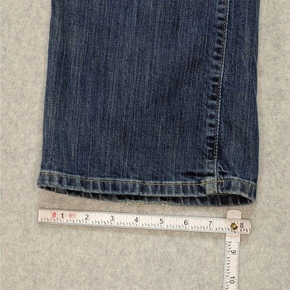 American Eagle Jeans Women’s 10 Regular Low Rise Bootcut Blue Denim Y2K 2000s - Picture 8 of 12